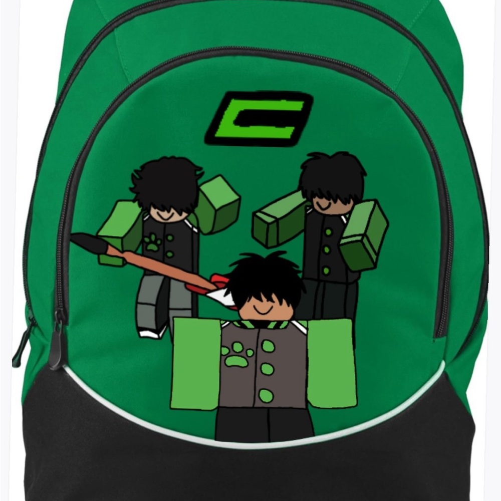 Roblox Kids Backpack - Green/Black